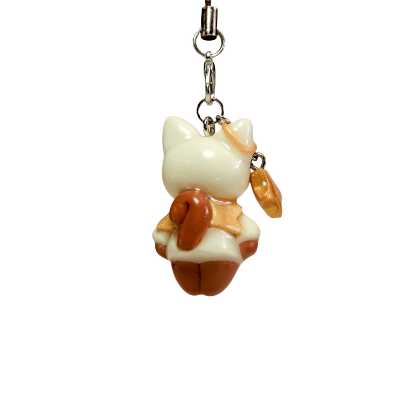 White and gold Angel Bon with gold star back view