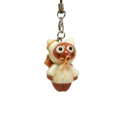 White and gold Angel Bon with gold star front view