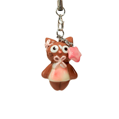 Gradient pink Aura Bon with pink star front view