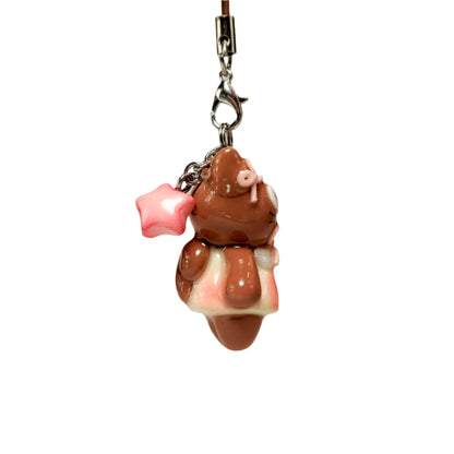 Gradient pink Aura Bon with pink star side view