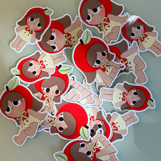 Apple Miss Girl sticker pack