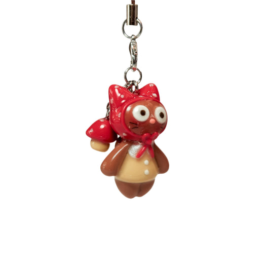 Red spotty Mushy Bon with mini mushroom front
